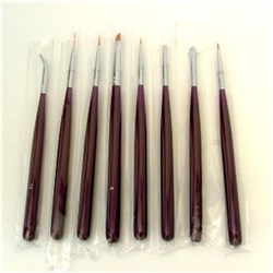 Nail Art Brush Set Of 8